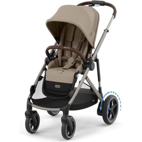 Cybex e-Gazelle S Kinderwagen - Taupe Frame - Almond Beige