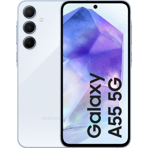 Samsung Galaxy A55 5G 16,8 cm (6.6") Hybride Dual SIM Android 14 USB Type-C 8 GB 128 GB 5000 mAh Blauw