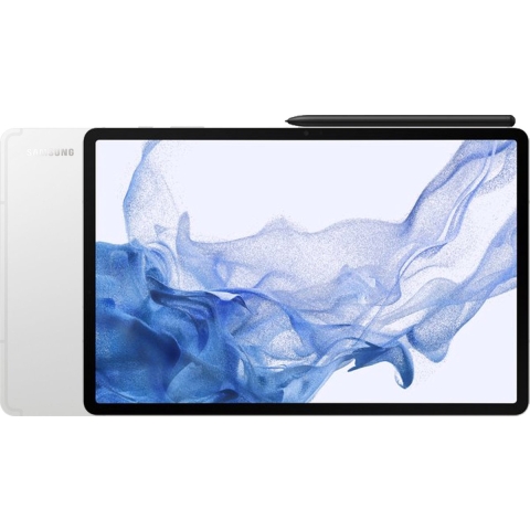 Samsung Galaxy Tab S8+ WiFi SM-X800 Qualcomm Snapdragon 128 GB 31,5 cm (12.4") 8 GB Wi-Fi 6 (802.11ax) Android 12 Zilver