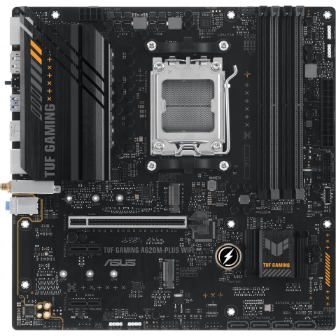 Asus TUF GAMING A620M-PLUS WIFI Moederbord Socket AMD AM5 Vormfactor Micro-ATX