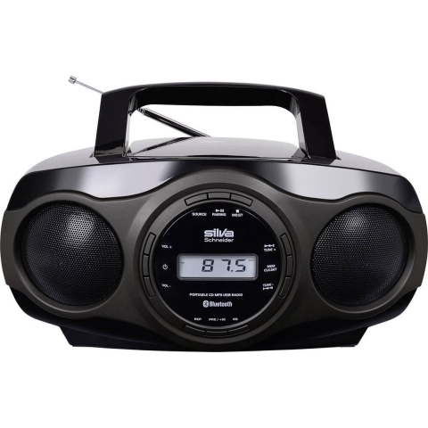 Silva Schneider MPC 17.7 BT Radio/CD-speler VHF (FM) CD, AUX, Bluetooth, USB Zwart, Grijs