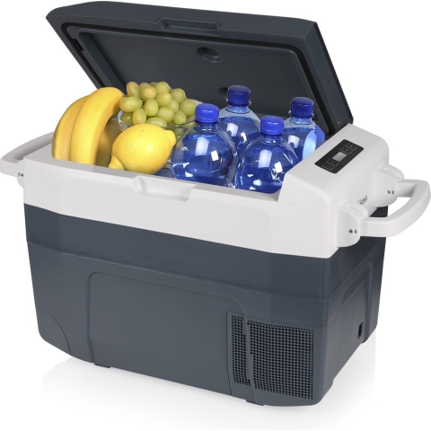 Tristar KB-7740 Koelbox en verwarmingsbox Energielabel: D (A - G) Compressor 12 V, 230 V Donkergrijs, Lichtgrijs 37 l 18 °C