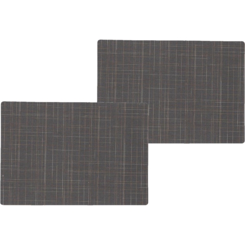 12x stuks stevige luxe Tafel placemats Liso grijs 30 x 43 cm -