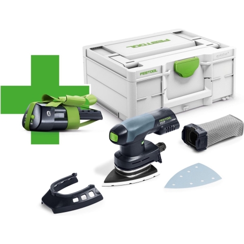 Festool DTSC 400-Basic ERGO 18V Li-Ion Accu Deltaschuurmachine In Systainer - Met 3.1Ah Accu