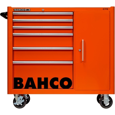 Bahco 40" klassieke C75 gereedschapswagen met 6 lades en opbergkast | 1100 x 986 x 501mm - 1475KXL6C