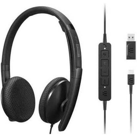 Lenovo On Ear headset Kabel Zwart Ruisonderdrukking (microfoon)