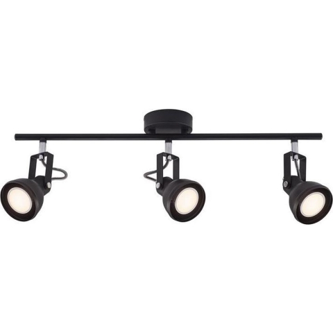 Nordlux Opbouw spot 3x GU10 Aslak zwart verstelbaar - 4800480