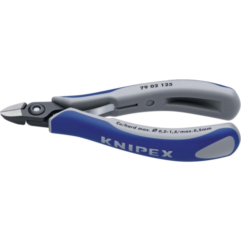 Knipex Precisie elektronica-zijsnijtang gebruineerd met meer-componentengrepen 125 mm - 7902125