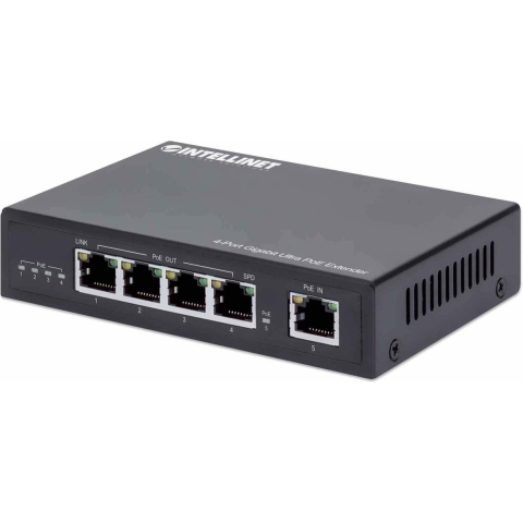 Intellinet 561617 PoE-extender 10 / 100 / 1000 MBit/s IEEE 802.3af (12.95 W), IEEE 802.3at (25.5 W), IEEE 802.3bt