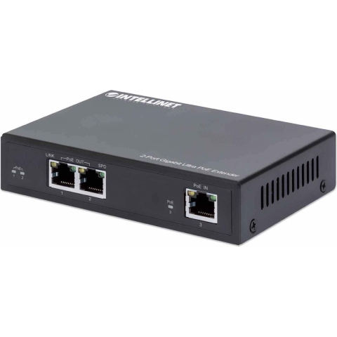 Intellinet 561600 PoE-extender 10 / 100 / 1000 MBit/s IEEE 802.3af (12.95 W), IEEE 802.3at (25.5 W), IEEE 802.3bt