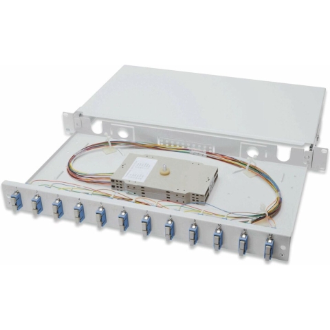 Digitus DN-96321/9 Glasvezel-patchpaneel 12 poorten SC Ingericht 1 HE
