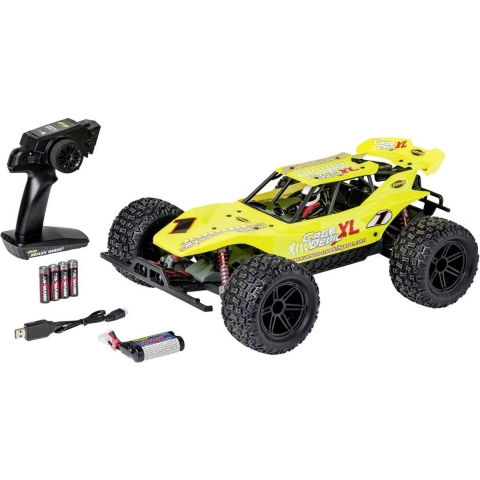 Carson RC Sport Cage Devil XL Geel Brushed 1:10 RC auto Elektro Buggy RTR 2,4 GHz