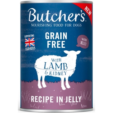 48x 400g Butcher's Original Graanvrij met lam in gelei Hondenvoer