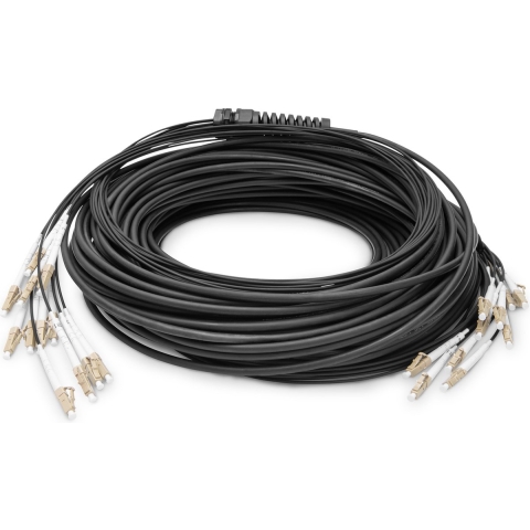 Digitus DK-2433CU050BK-BBB Glasvezel Optische vezel Aansluitkabel [1x LC-/UPC-stekker - 1x LC-/UPC-stekker] 50/125 µ Multimode OM4 50 m