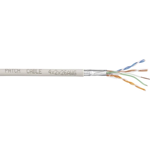 TRU COMPONENTS Netwerkkabel CAT 5e SF/UTP 4 x 2 x 0.14 mm² Wit 305 m
