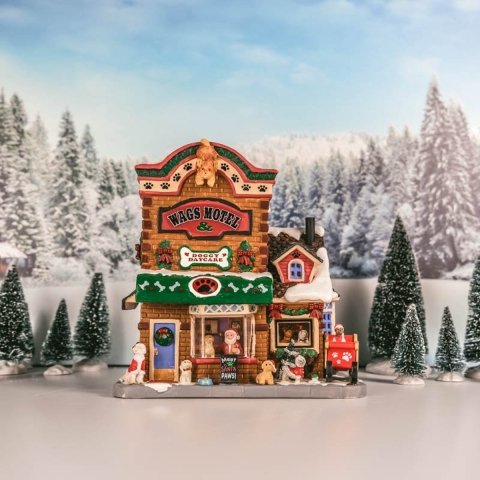 Meet Santa Paws B/O Led Kerst - LEMAX