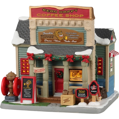 Bean Happy Coffee Shop B/O Led Kerst - LEMAX
