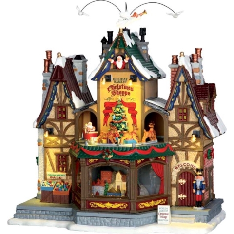 Holiday hamlet christmas shoppe, with 4.5v adaptor - LEMAX