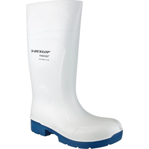 Dunlop CA61131 Purofort FoodPro Multigrip S4 Wit/Blauw - Maat 49/50 - 15.036.68.49/50