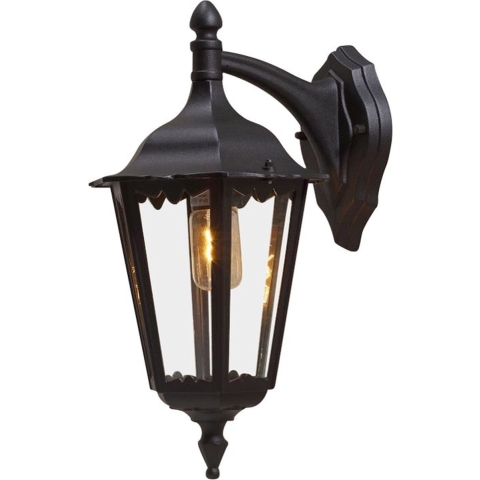 Konstsmide Firenze 7212-750 Buitenlamp (wand) Spaarlamp, LED E27 100 W Zwart