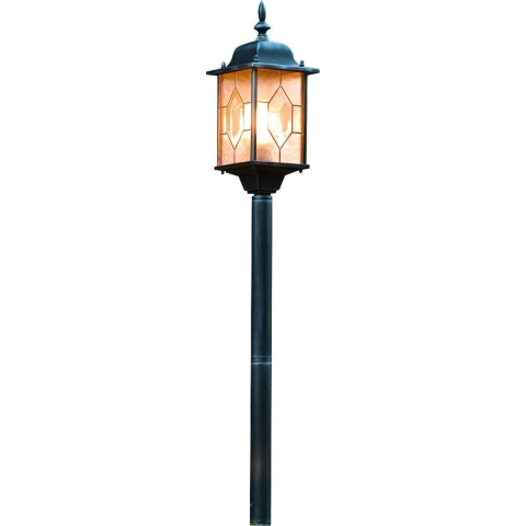 Staande buitenlamp Spaarlamp E27 75 W Konstsmide Milano 7245-759 Zwart, Zilver
