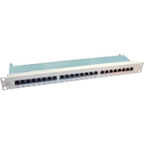 Value 24 poorten Netwerkpatchpaneel 483 mm (19) CAT 6 1 HE Grijs