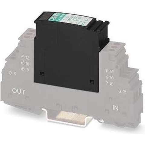 Phoenix Contact 2856087 PT 2X1-24DC-ST Insteekbare overspanningsafleider Set van 10 stuks Overspanningsbeveiliging voor: Verdeelkast 10 kA 10 stuk(s)