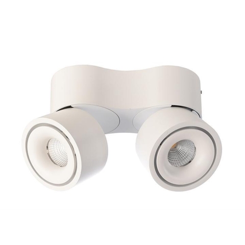Deko Light Uni II Mini Plafondopbouwarmatuur LED LED vast ingebouwd 15 W Energielabel: G (A - G) Warmwit Signaalwit (RAL 9003)