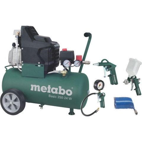 Metabo Basic 250-50 W Compressor + LPZ-4 toebehorenset - 690866000