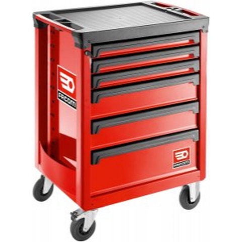 Facom Roll Gereedschapswagen 6 Laden M3 Rood - ROLL.6M3A - ROLL.6M3A