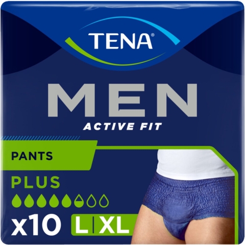 4x TENA Men Active Fit Plus Large - XL 10 stuks