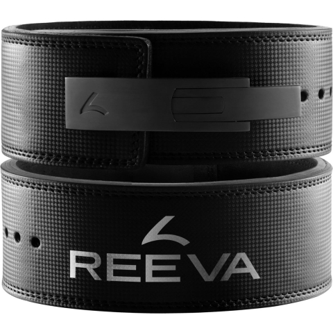Reeva Lifting Belt van Carbon Leer - RVS Gesp - 13 mm - XS