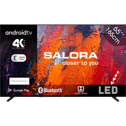 Salora 65UA550 slanke Android Smart televisie