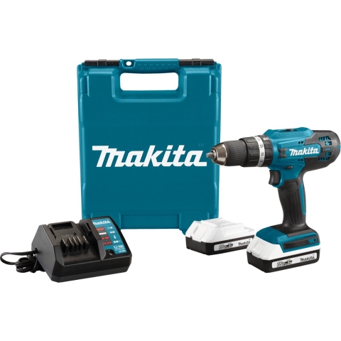 Makita HP488DWAE 18v Klopboor-/schroefmachine | 2 x 2.0 Ah + lader | In koffer - HP488DWAE