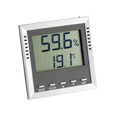 TFA Dostmann KLIMA GUARD Thermo- en hygrometer Zilver