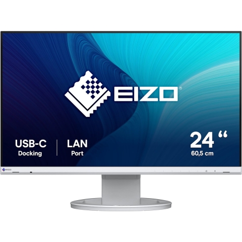 EIZO EV2490-WT LED-monitor Energielabel C (A - G) 60.5 cm (23.8 inch) 1920 x 1080 Pixel 16:9 5 ms HDMI, DisplayPort, USB-C, USB-B, Hoofdtelefoon (3.5 mm