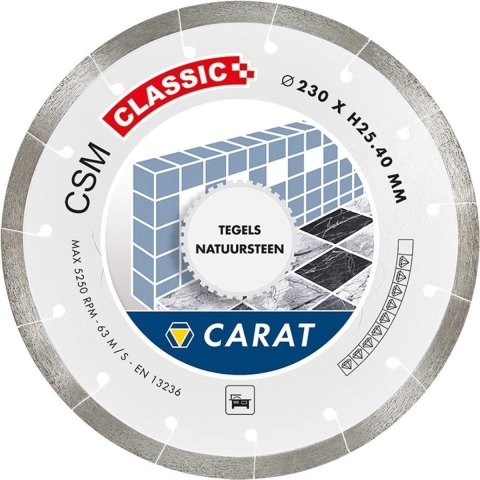 Carat DIAMANTZAAG TEGELS Ø350x25,40MM, CSM CLASSIC - CSMC350400 - CSMC350400