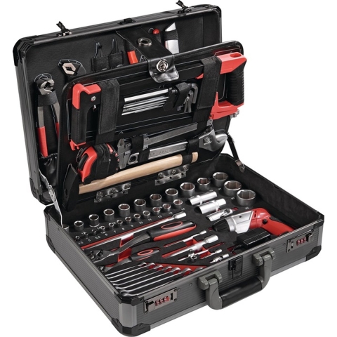 NOW Gereedschapsassortiment | 136-delig | in aluminiumframe koffer | 1 stuk - 4000802079 - 4000802079