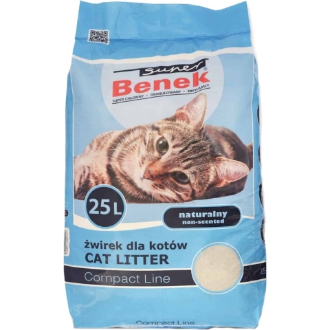 2x 25l Original Compact Super Benek Kattenbakvulling