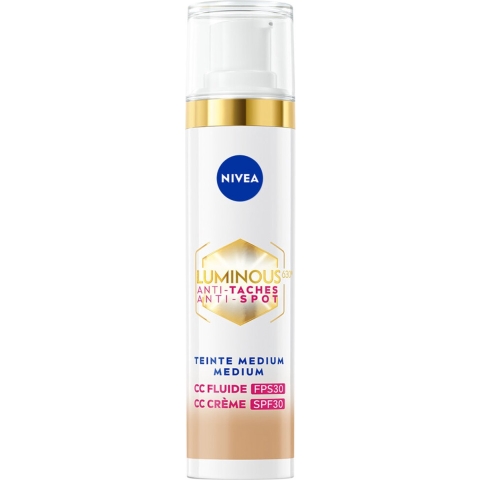3x Nivea Cellular Luminous630 CC Fluid SPF 30 Medium 40 ml