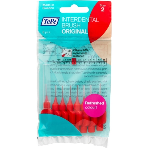 10x TePe Interdentale Ragers Original 0,5 mm Rood 8 stuks