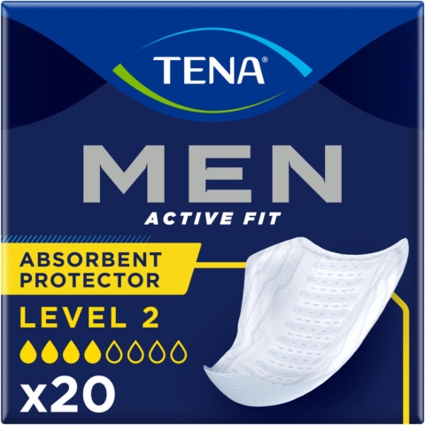6x TENA Men Active Fit Level 2 20 stuks
