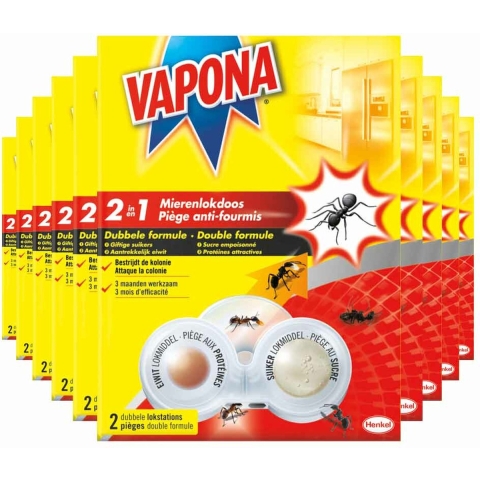 10x Vapona Dubbele Mierenlokdoos 2 stuks