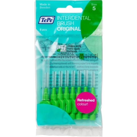10x TePe Interdentale Ragers Original 0,8 mm Groen 8 stuks