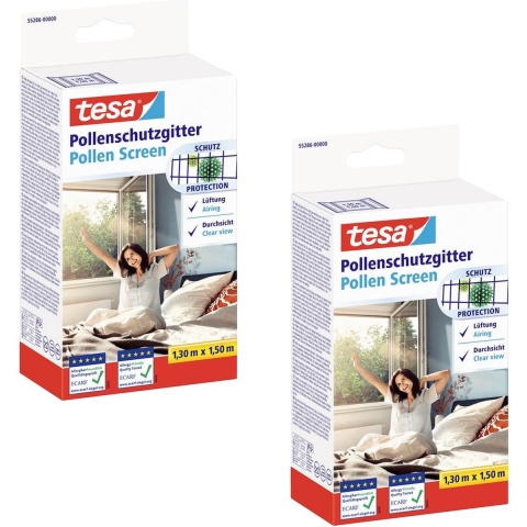 tesa Pollenrooster (b x h) 130 cm x 150 cm Antraciet 2 stuk(s)