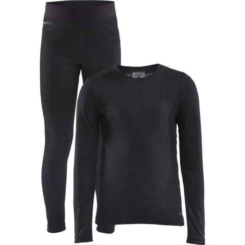 Craft 1909712 Core Warm Baselayer Set Jr - Black - 74/80