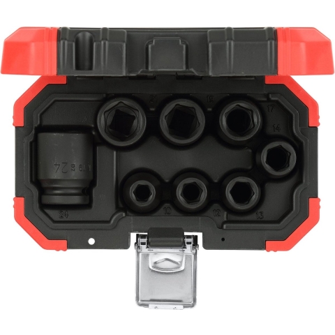 Gedore RED R63043008 8-delige Slagmoerdopsleutelset - 1/2''