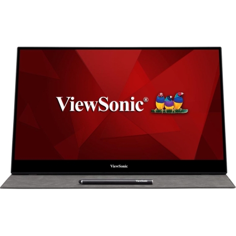 Viewsonic TD1655 LED-monitor Energielabel C (A - G) 39.6 cm (15.6 inch) 1920 x 1080 Pixel 16:9 6.5 ms USB-C, Mini-HDMI, Audio, stereo (3.5 mm jackplug) IPS LED