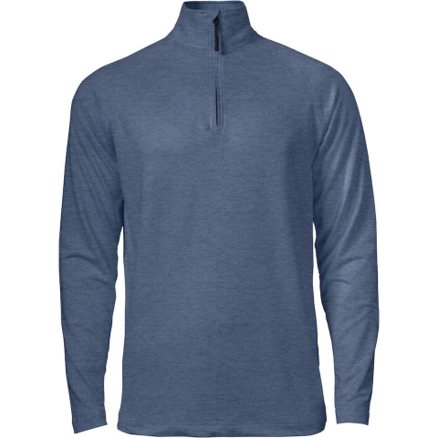 Cutter & Buck 358400 Coos Bay Half Zip Heren - Leisteen Blauw Melange - M