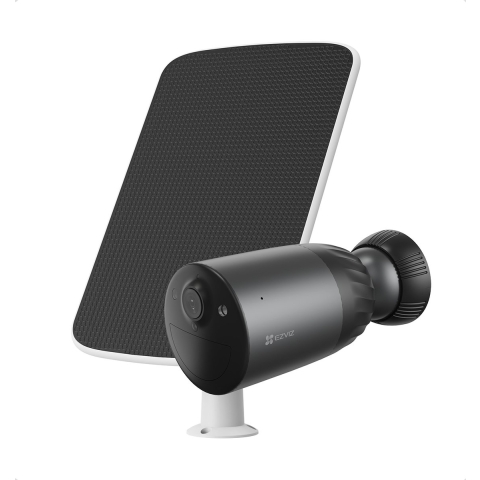 Ezviz Bc1c Pro 4k Kit Met Zonnepaneel - Slimme Buitencamera Zwart